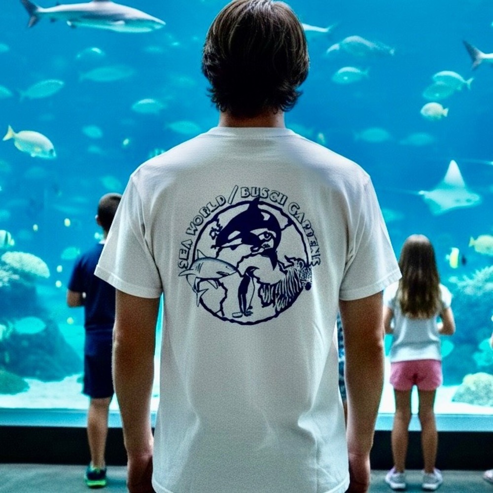 Vintage Boy Scouts T Shirt, Robert E Lee Council, Sea World, Busch Gardens, XL